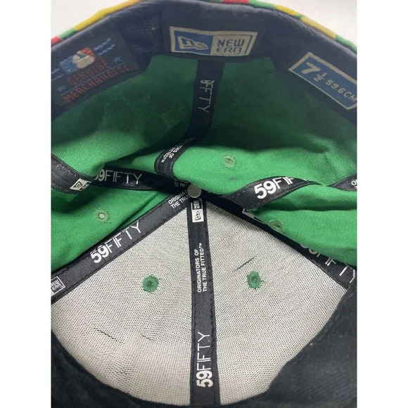 Athletic's A's 59FIFTY Men's Fitted Cap Green with Tokens Size 7 1/2 - Picture 6 of 8